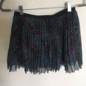 Free People crimped flower skirt